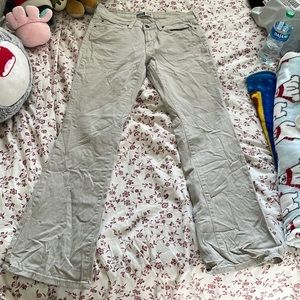 light brown thrifted levi’s